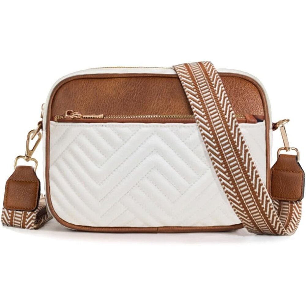 Retro Crossbody Bag PU Leather Women Shoulder Satchel for Daily Travel